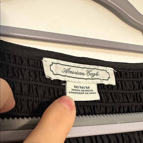 American Eagle Satin Cropped Blouse - Picture 4 of 7